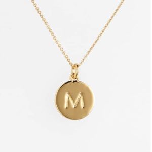 One in A Million Initial Pendant “M” Necklace